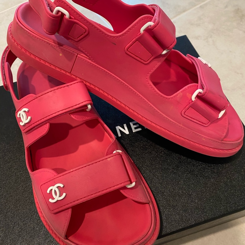 Chanel dad sandals size 39